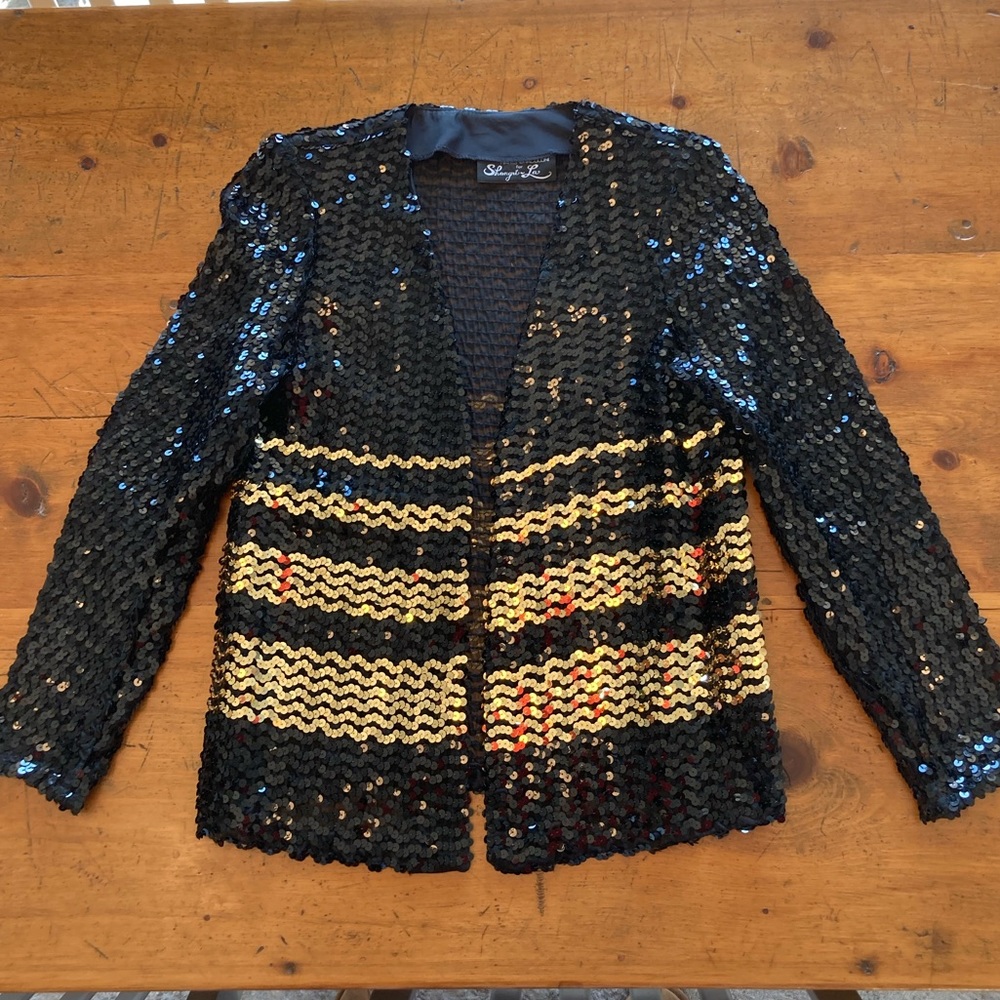 Vintage Sequined Evening Jacket - image 4